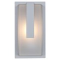 Access Lighting Neptune, 1 Light Outdoor Wall Mount, Satin Finish, Ribbed Frosted Glass 20012MG-SAT/RFR